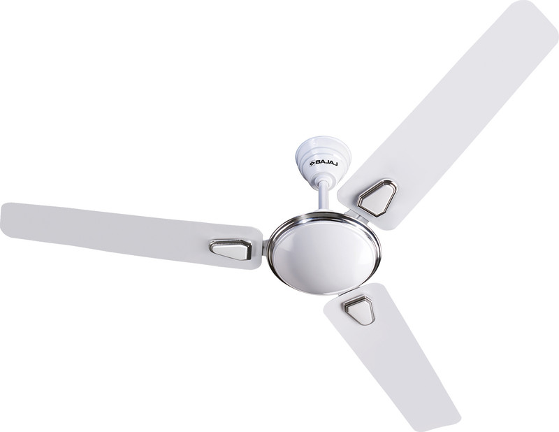 Bajaj Bajaj Crest Deco Turbo 1200Mm White Ceiling Fan 1 Star 1200 Mm 3 Blade Ceiling Fan(Energy Saving | White, Silver | Pack Of 1)