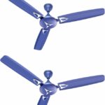 Candes Star 3 Star 1200 Mm 3 Blade Ceiling Fan(Ultra High Speed | Blue | Pack Of 2)