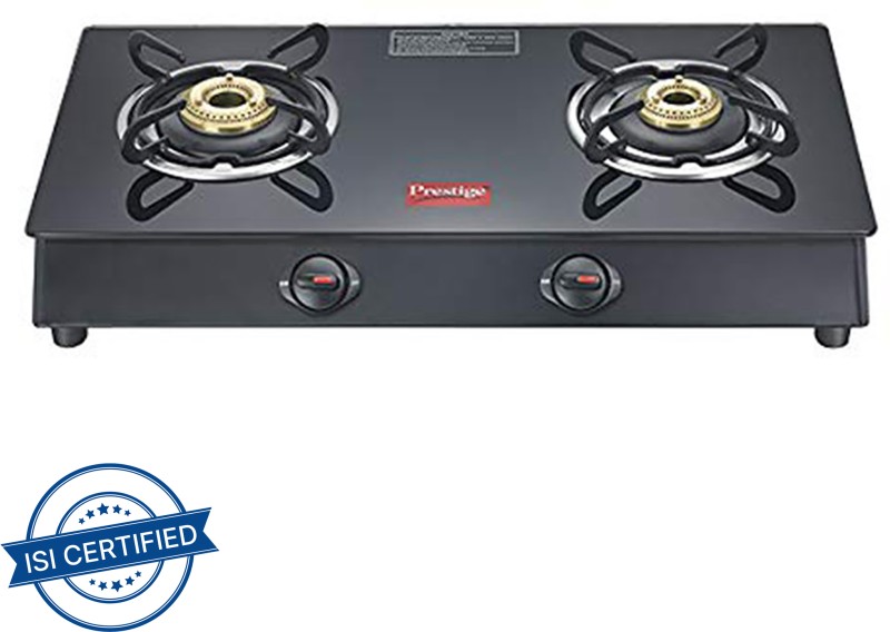 Prestige Glass Top Table- Gtm 02 Glass Manual Gas Stove(2 Burners)