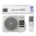 Samsung 1 Ton 3 Star Digital Inverter Split Ac (Faster & Powerful Cooling Even At 58 Degree C, 100% Copper, 5 Year Comprehensive Warranty, 5 Step Convertible, Ar50F12D0Lhnna, White)