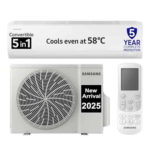 Samsung 1 Ton 3 Star Digital Inverter Split Ac (Faster & Powerful Cooling Even At 58 Degree C, 100% Copper, 5 Year Comprehensive Warranty, 5 Step Convertible, Ar50F12D0Lhnna, White)