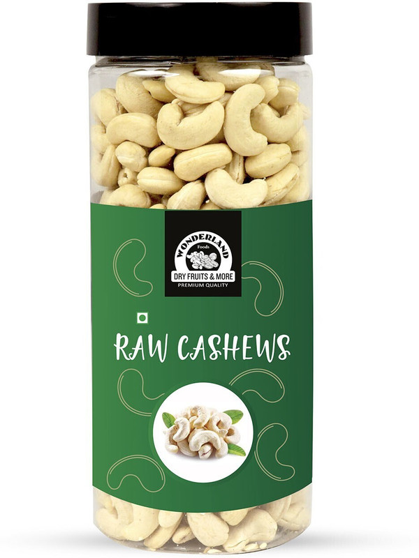 Wonderland Plain Raw Cashews Nuts (W400) Cashews(500 G)