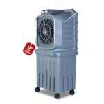 Havai Mighty 12 Personal Air Cooler | 12 Inch Blade | 50L Tank Capacity, 120W Power, 200 Sq. Ft. Area Coverage | 15 Ft. Air Throw, 3-Speed Control, Grey