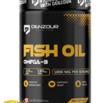 Denzour Nutrition Omega-3 Fish Oil 1000Mg | 180Mg Epa & 120Mg Dha For Muscle, Eye & Joint Support(60 No)