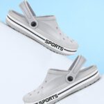 Bersache Men Clogs(Grey , 8)