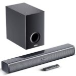 Mivi Fort H160 Soundbar, [Newly Launched]- 160 Watt Home Theatre Sound Bar, 2.1 Channel, 2 In-Build Speakers And 1 External Subwoofer, Multiple Eq & Input Modes, Made In India Soundbar For Tv