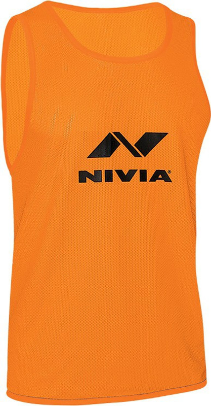 Nivia 860-4 Small Football, Hockey Bib(Orange)
