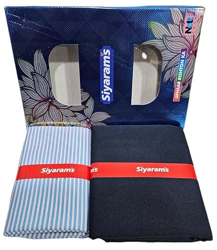 Siyaram’S Shirt & Trouser Fabric In Box Packing (Shirt-2.35 M, Pant-1.25 M)