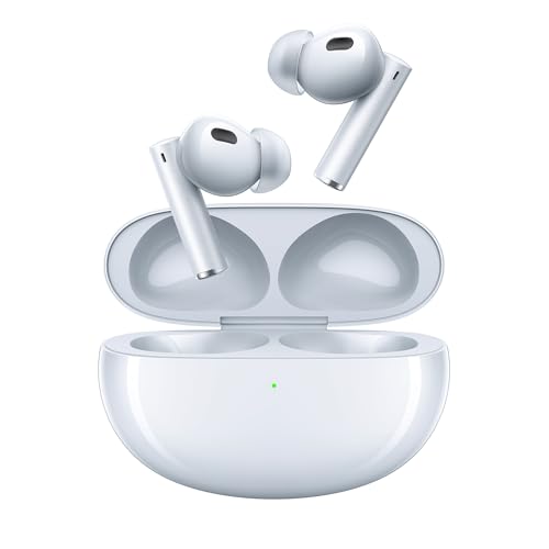 Realme In Ear Buds Air 6 Pro With Dual Drivers(11Mm+6Mmtweeter),40 Hours Play Time,Fast Charge,50 Db Anc,Lhdc 5.0,55Ms Low Latency,360° Spatial Audio,Ip55 Dust&Water Resistant,Bt V5.3(Silver Blue)