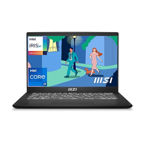 Msi Modern 14, Intel 12Th Gen. I7-1255U, 36Cm Fhd 60Hz Laptop(16Gb/512Gb Nvme Ssd/Windows 11 Home/Bluetooth/Mso 2021/Intel Iris Xe Graphics/Classic Black/1.4Kg), C12Mo-1211In