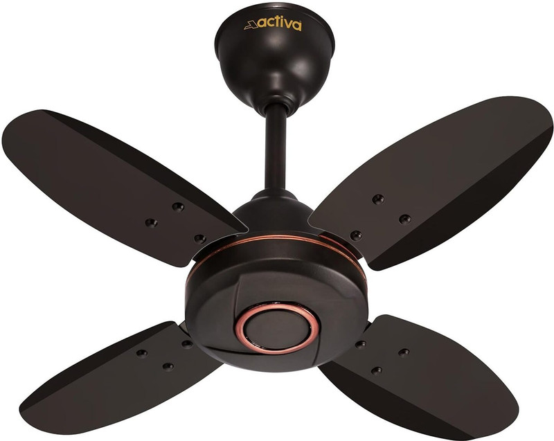 Activa High Speed 850 Rpm Ornet 600 Mm 4 Blade Ceiling Fan(Anti Dust | Brown | Pack Of 1)