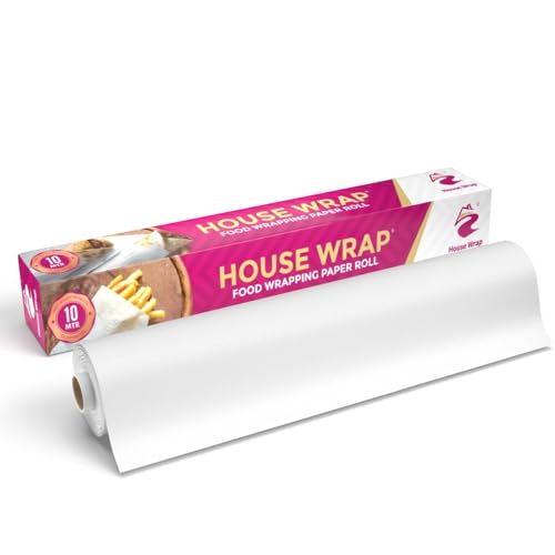 House Wrap Paper Roll For Food Packing, 10 Meter Premium Wrapping Paper For Kitchen, Storing And Packing