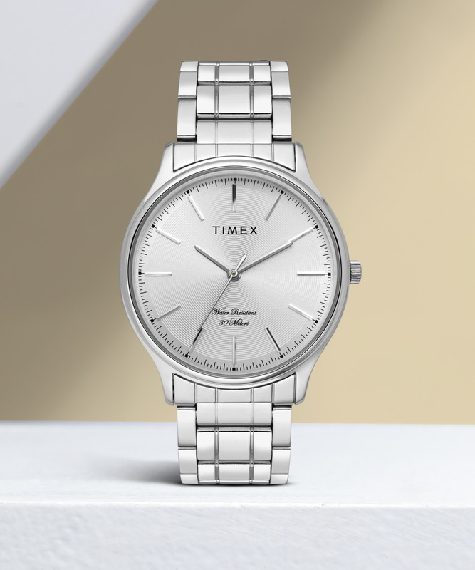 Timex Silver Dial Stainless Steel Analog Watch  – For Men