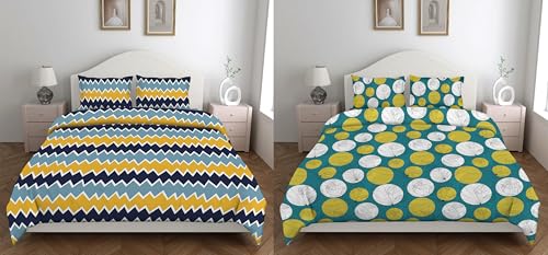 Amazon Brand – Solimo Bedsheet | Double Bed | 2 Pillow Covers | 80-85 Gsm (Set Of 2) (Polka Dot Green And Multi-Coloured)