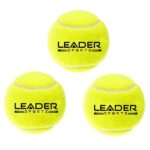 Leader Sportz Ultimate Cricket Tennis Ball For Tournaments & Street Matches | Ideal For Lawn Cricket Enthusiasts | Soft Tennis Balls (Pack Of 3)