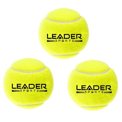 Leader Sportz Ultimate Cricket Tennis Ball For Tournaments & Street Matches | Ideal For Lawn Cricket Enthusiasts | Soft Tennis Balls (Pack Of 3)