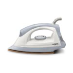 Wipro Gd207Automatic Electric Dry Iron 1200 Watt With Large Led Indicator | Large Soleplate|Anti Bacterial German Weilburger Double Coated Soleplate | Quick Heat Up – 1200 Watts, Aluminium