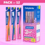 Calcybrite Zest Sensitive+ Ultra Soft Toothbrush(Pack Of 12)