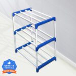 Dbeautify 3 Layer Metal Pipe Shoe Stand Metal Shoe Stand(3 Shelves, Diy(Do-It-Yourself))