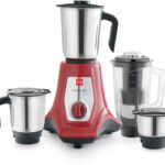 Cello Trion 750 W Juicer Mixer Grinder(Trion Mixer Grinder 750 W | 4 Jars | Maroon)