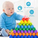 Nuto 120 Pcs Diy Plastic Hexagonal Blocks For Kids(Multicolor)