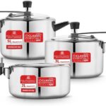 Classic Essentials Prochef Aluminium Inner Lid Pressure Cooker Combo Gas Stove Compatible 2 L, 3 L, 5 L Inner Lid Pressure Cooker(Aluminium)
