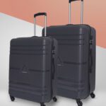 Aristocrat Airstop 2P Set (Cabin+Medium) – Trolley Bag Cabin & Check-In Set 4 Wheels – 25 Inch