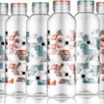 Sloppy Printed Design Food Grande Plastic Fridge Water Bottle Set 1000 Ml Bottle(Pack Of 6, Multicolor, Plastic)