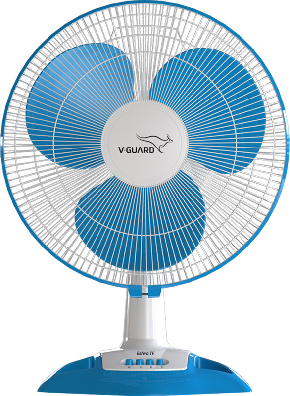 V-Guard Esfera Tf (White Blue) 400 Mm 3 Blade Table Fan(White Blue | Pack Of 1)