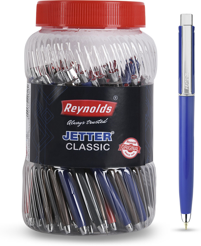 Reynolds Jetter Ball Pen(Pack Of 40, Ink Color – Blue)