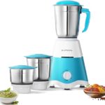 Longway Super Dlx 700 Watt Mixer Grinder With 3 Jars For Grinding, Mixing With Powerful Motor | 1 Year Warranty | (Blue & White, 3 Jars)