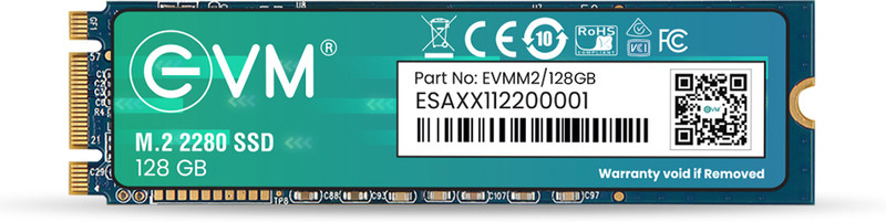 Evm M.2 (2280) Sata 128 Gb Desktop, Laptop, All In One Pc’S Internal Solid State Drive (Ssd) (M2/128 Gb)(Interface: Sata Iii, Form Factor: M.2)