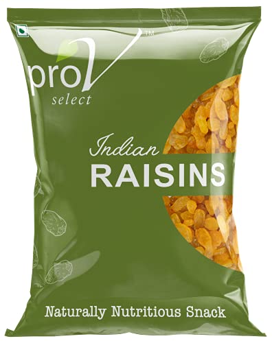 Prov Select – Indian Raisin 500 Gm | Value Pack| Dryfruits- Indian Kishmish | Rich In Nutiritons| No Added Preservatives | Rich In Iron| Healthy Sweet & Tasty [Packaging Might Vary]