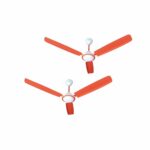 Activa 1200Mm High Speed 390 Rpm Super Anti Dust Coating Ceiling Fan (Orange) Comes With 2 Year Warranty Pack Of 2