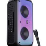 Boat 300 / 320 With Flame Leds & Up To 6 Hrs Playtime 120 W Bluetooth Party Speaker(Premium Black, Mono Channel)