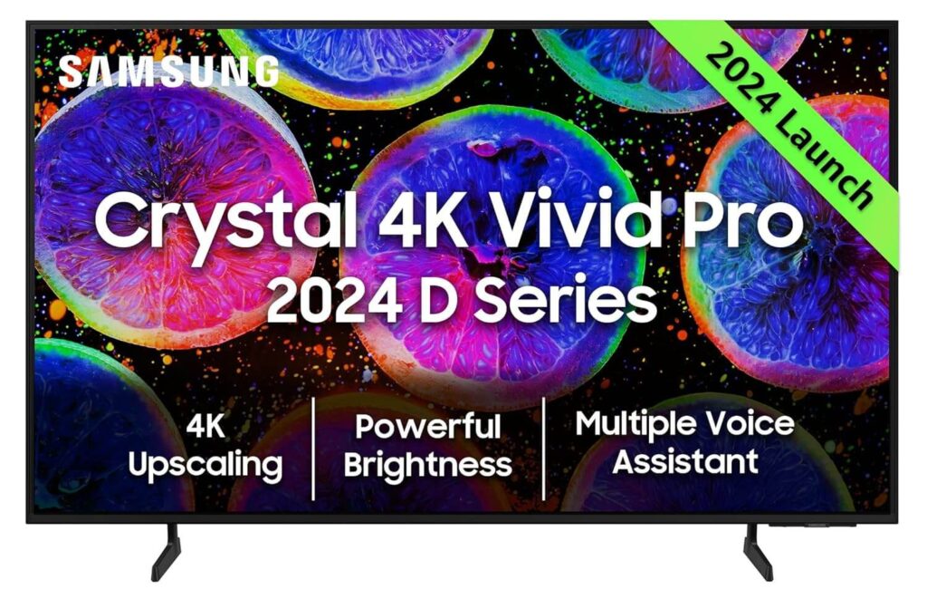 Samsung 108 cm (43 inches) D Series Brighter Crystal 4K LED TV