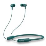 Ptron Tangent Flex Bluetooth 5.3 Wireless In-Ear Headphone With Mic, 38H Playtime, 13Mm Driver, Dual Device Pairing Wireless Neckband, Type-C Charge, Magnetic Buds & Ipx5 Water Resistant(Forest Green)