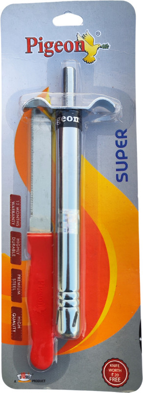 Pigeon Steel Gas Lighter(Silver, Pack Of 1)