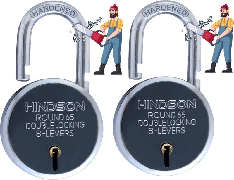 Hindson Gold-Hin-Pk2 Padlock(Silver)