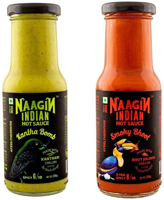 Naagin Hot Sauce Combo – Kantha Bomb & Smoky Bhoot (Pack Of 2) Sauce(2 X 230 G)
