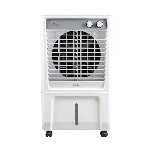 Rr Signature Mini Desert Air Cooler Zello Hc 45Ltr | Ice Chamber | Honey Comb Pads | Vertical Auto Swing | High Air Delivery | 1 Year Warranty By Rr