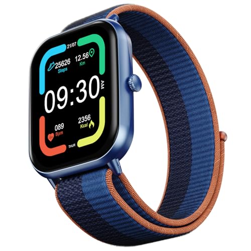 Fire-Boltt Ninja Call Pro Max Smart Watch 2.01 Inch Display, Bluetooth Calling, 120+ Sports Modes, Health Suite, Voice Assistance (Midnight Blue)