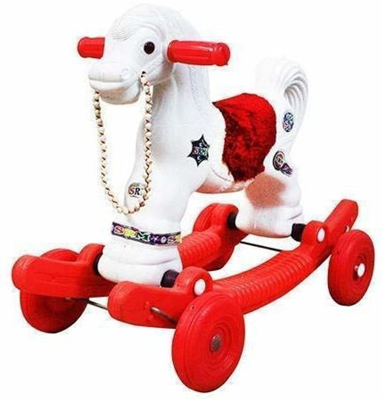 Dazzle Oh Baby’ By Plastic Chetak Horse With Rocking Function,Amazing Color Car Non Battery Operated Ride On(Multicolor)