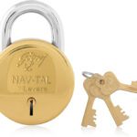 Godrej Nav-Tal 7 Levers 4 Keys Padlock(Brass)