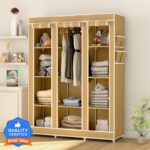 Flipkart Perfect Homes Studio 3 Door 10 Shelf Pp Collapsible Wardrobe(Finish Color – Beige, Diy(Do-It-Yourself))