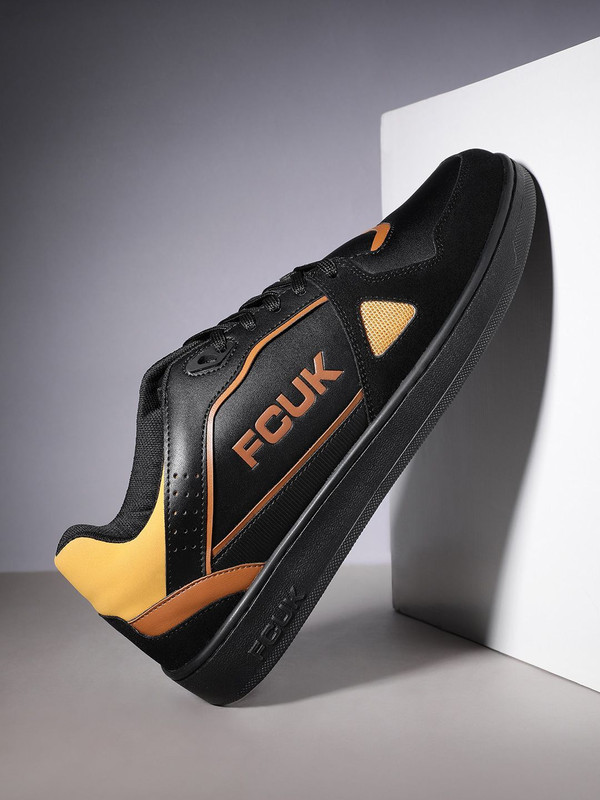Fcuk Sneakers For Men(Black , 6)