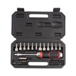Agaro Screwdriver Bits Set (46-Pieces), Red & Black (33517)