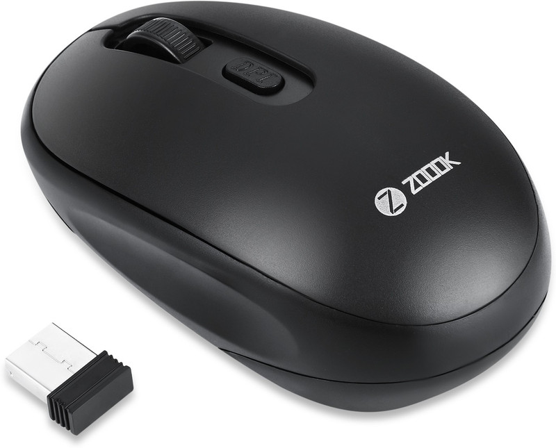 Zoook Clique / Adj. Dpi Wireless Optical Mouse(2.4Ghz Wireless, Jade Black)
