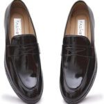 Fasino Causal Leather Loafers | Trendy Waterproof Slip-On’S | Soft Cushioned Insole Loafers For Men(Black , 6)