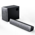 Mivi Fort S38 2.1 With Subwoofer, Surround Sound, Bt V5.3 38 W Bluetooth Soundbar(Black, 2.1 Channel)